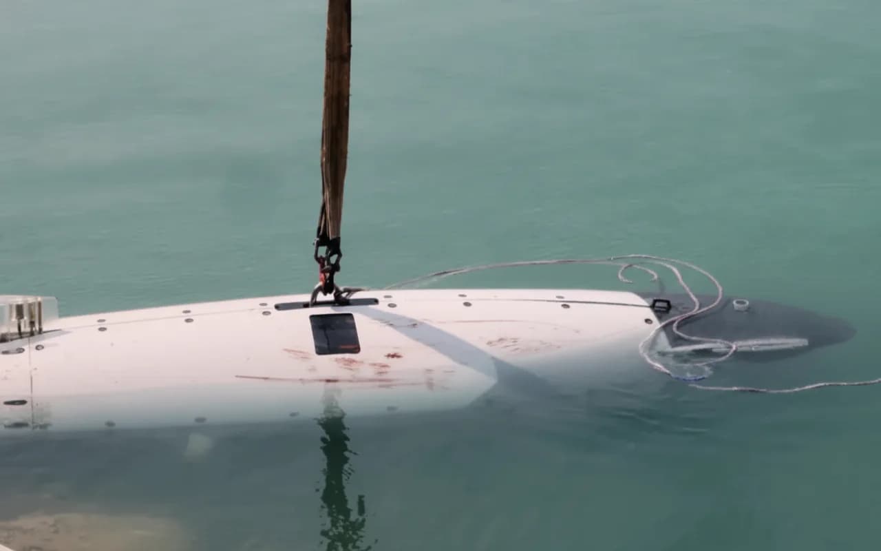 Dron submarino militar estadounidense capturado.