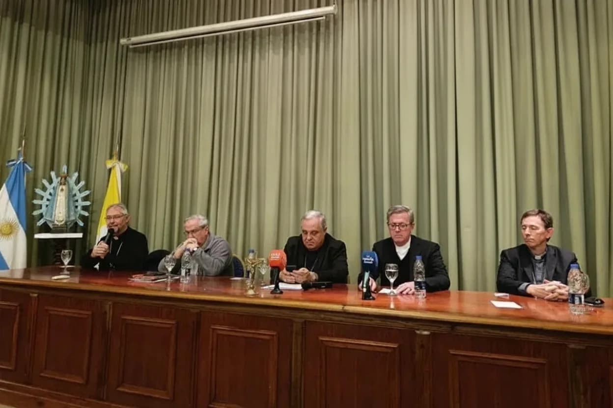 Rueda de prensa de la Conferencia Episcopal Argentina.