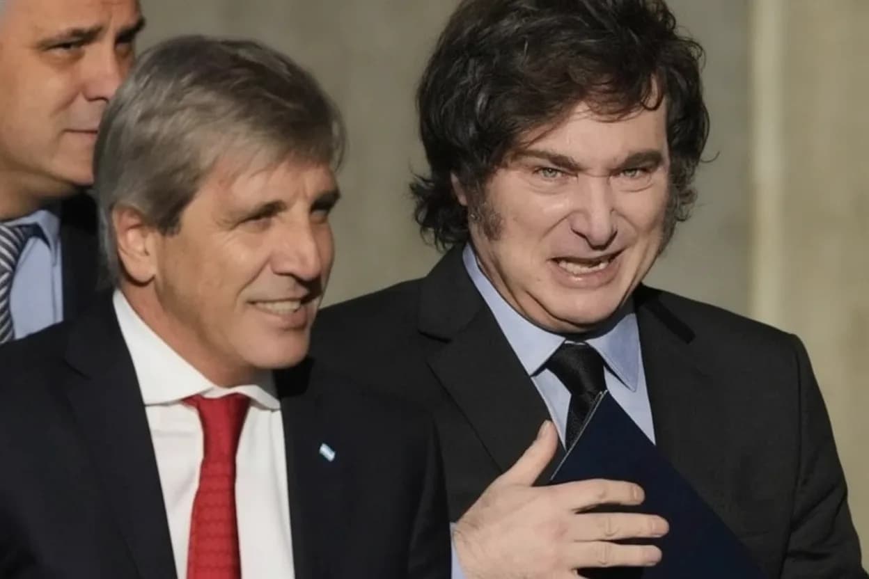 Javier Milei y Luis Caputo.